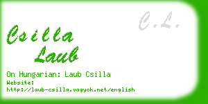 csilla laub business card